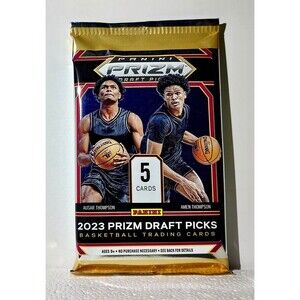 2023-24 Panini Prizm Draft Picks Basketball Cards Pack - Factory Sealed, 5 cards